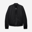 Padded Tech Wool Bomber Jacket Black