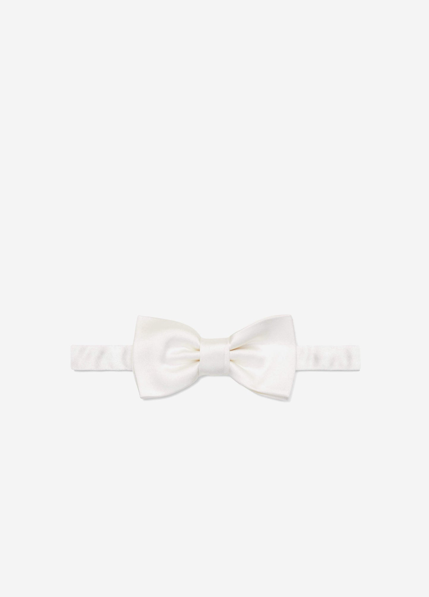 Italian Silk Bow Tie Ivory