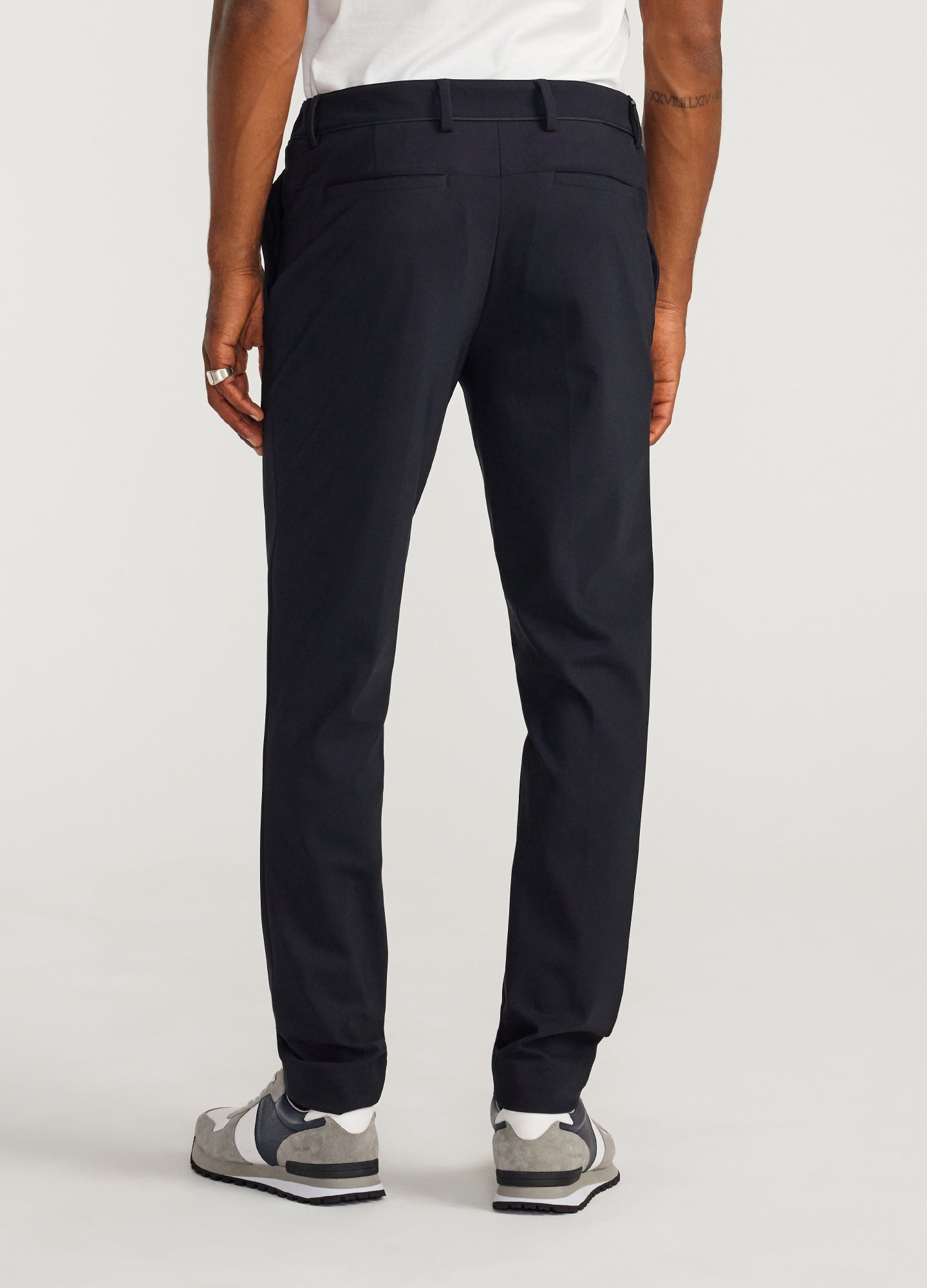 Slim Fit Knit Pants Navy Dark