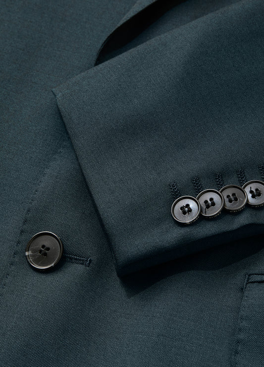 Tonal Twill Suit Jacket Dark Green