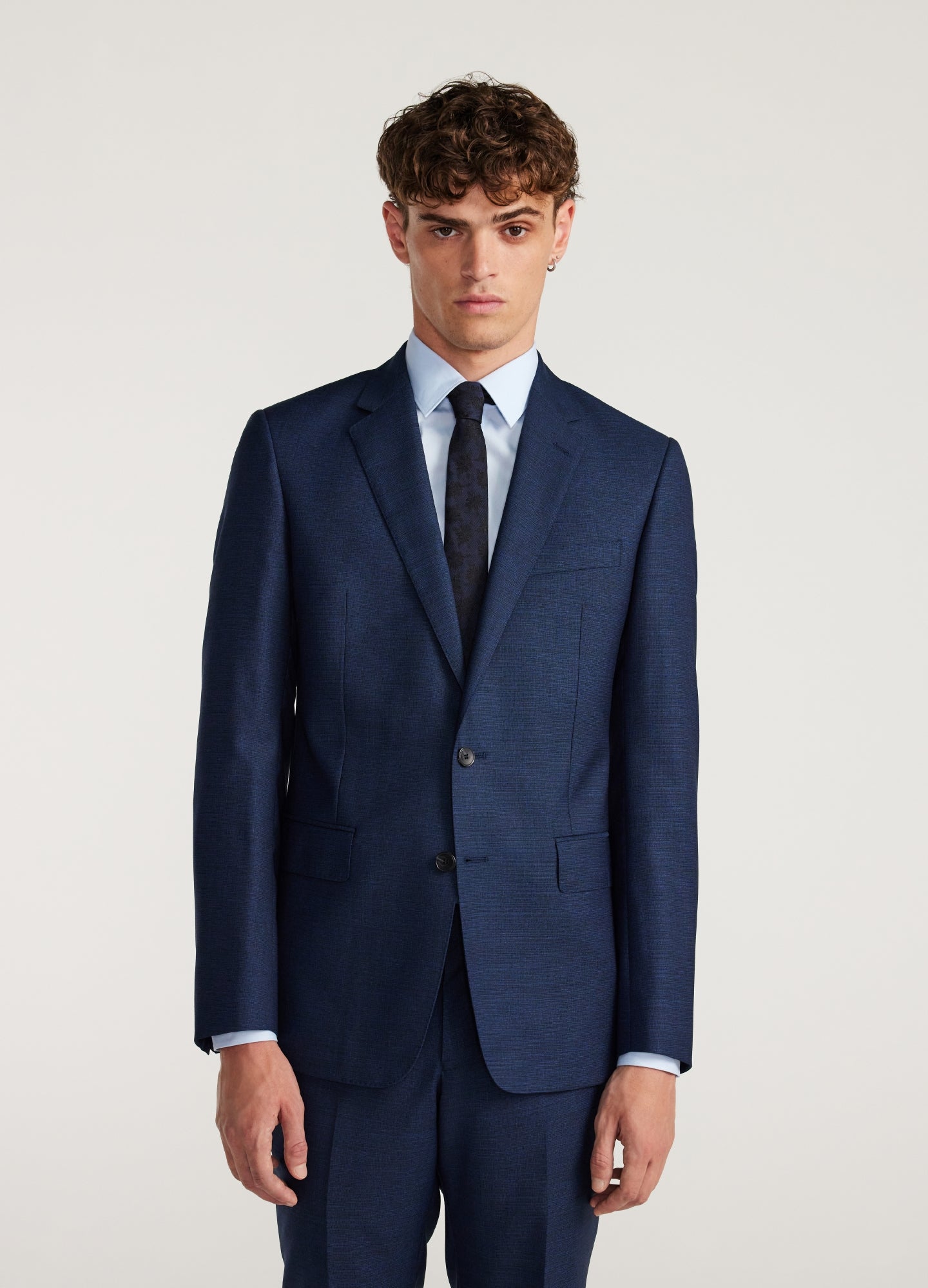 Crosshatch Suit Jacket Dark Teal