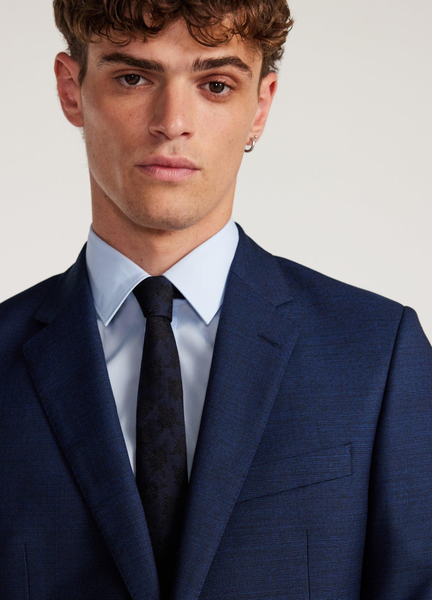 Crosshatch Suit Jacket Dark Teal