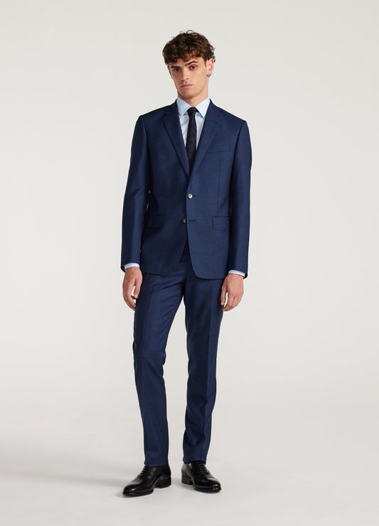 Crosshatch Suit Pants Dark Teal