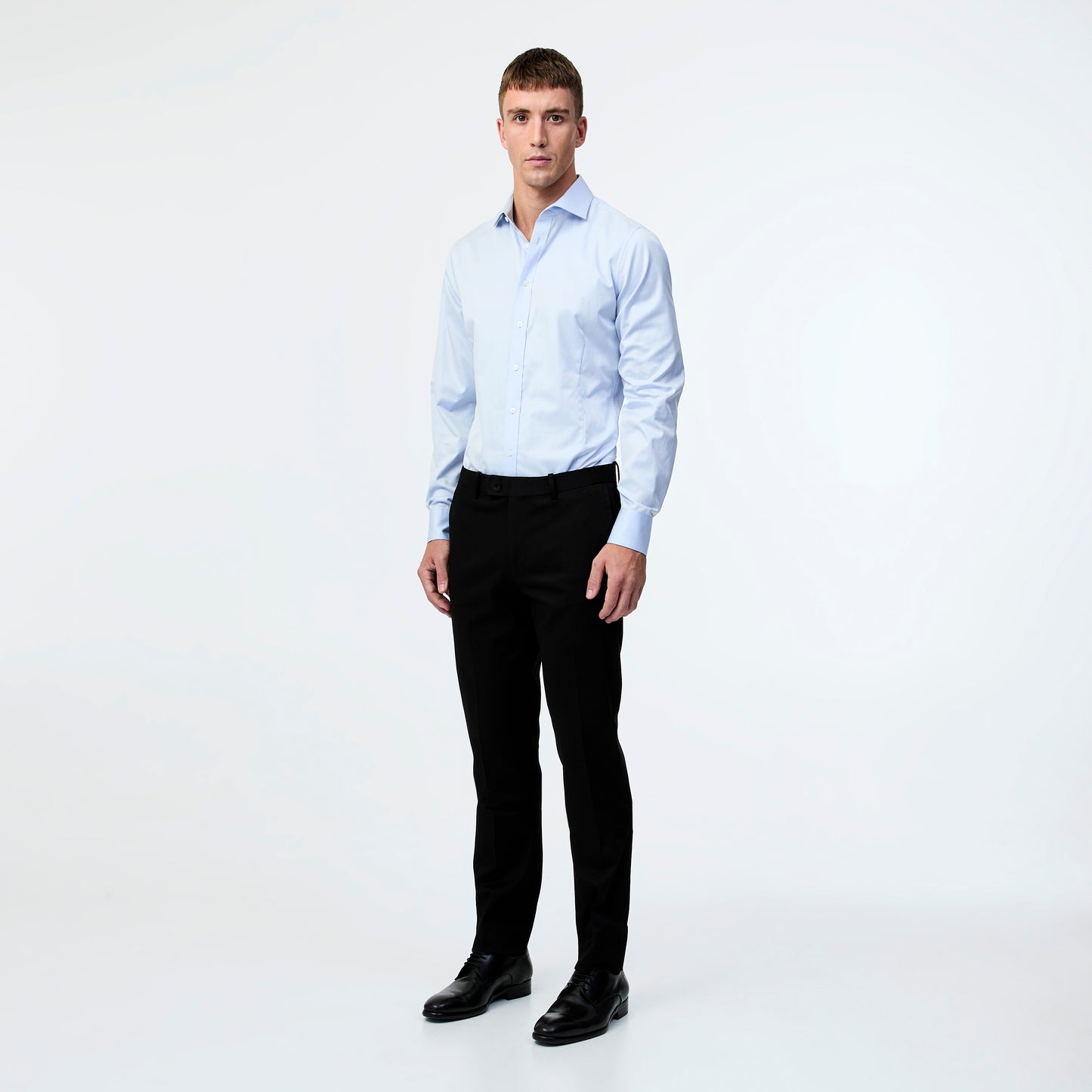 Tailored Fit Signature Twill Shirt Pale Blue