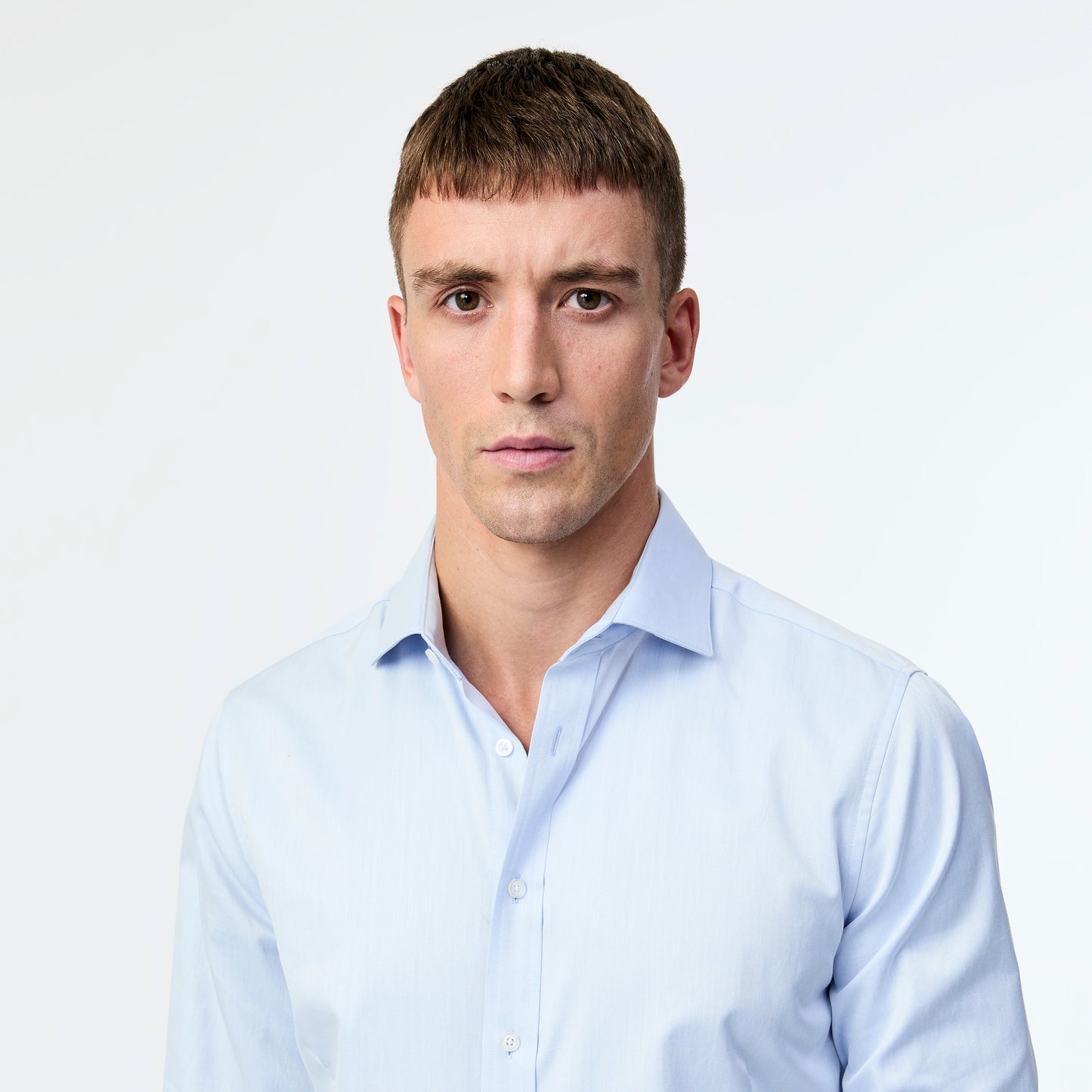 Tailored Fit Signature Twill Shirt Pale Blue