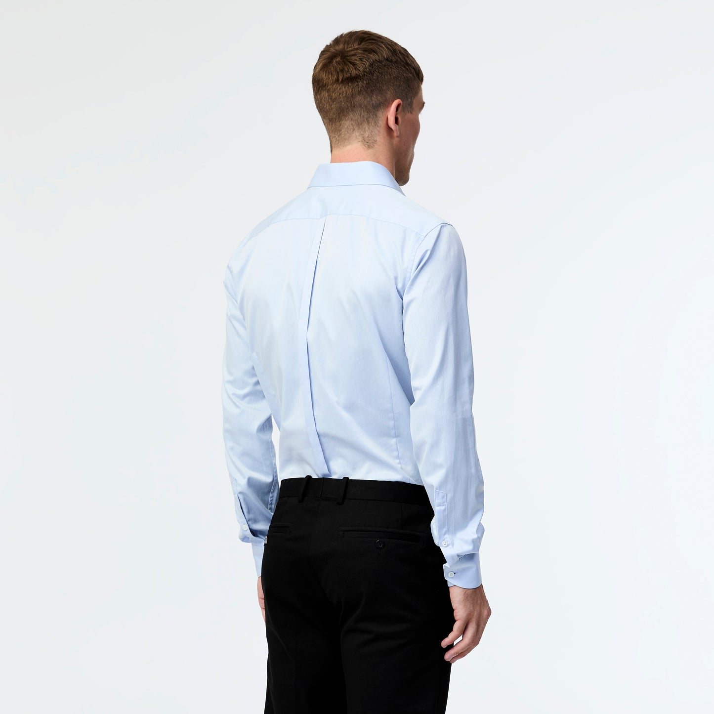 Tailored Fit Signature Twill Shirt Pale Blue