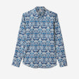 Trailing Botanic Print Shirt Teal