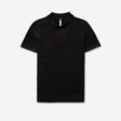 Zig Zag Lace Tech Knit Polo Black