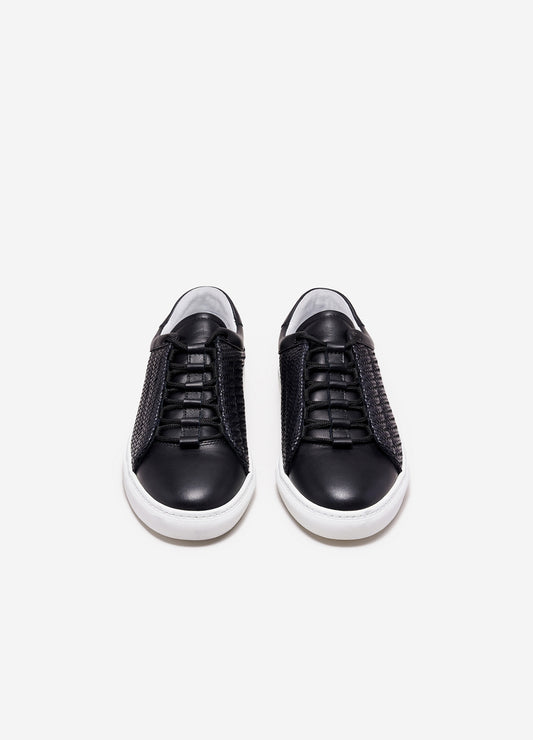 Woven Concealed Sneaker Black