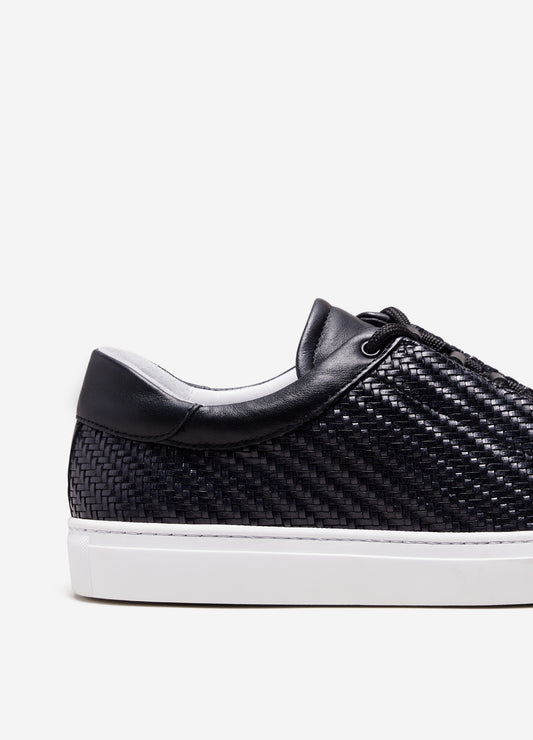 Woven Concealed Sneaker Black