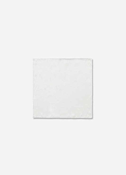Silk Pocket Square White Combo
